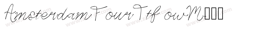 AmsterdamFourTtf owM字体转换